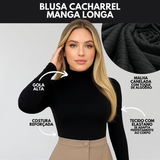 KIT 3 Blusa Termica Feminina Blusa De Frio Feminina Blusa Gola Alta Feminino Blusas Cacharrel — foto 4 — Achou Levou Brasil