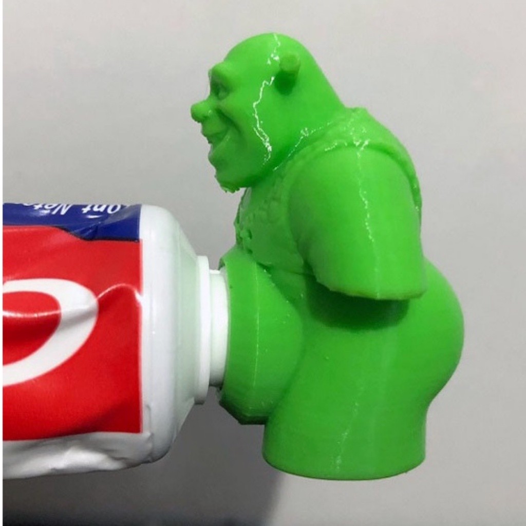 Tampa Pasta de Dente Shrek Creme Dental Decorativo
