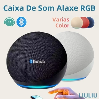 ORIGINAL-Caixa de Som Bluetooth 5W com LED Colorido Portátil Compatível com Alexa Rádio FM e USB