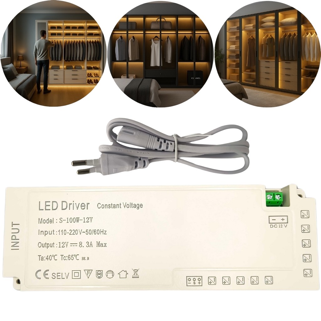 Fonte Driver P/ Sistema Marcenaria Sensores 12v 8.3a 100w