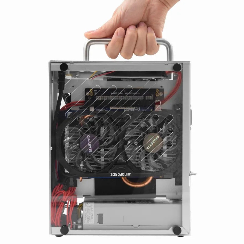 METALFISH S3 MINI ITX Gabinete de Alumínio 5 Litros PC Gaming Pequeno ...