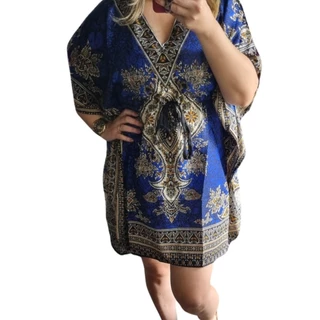Bata Kaftan Indiana Longuete Saída De Praia Plus Size Promoção