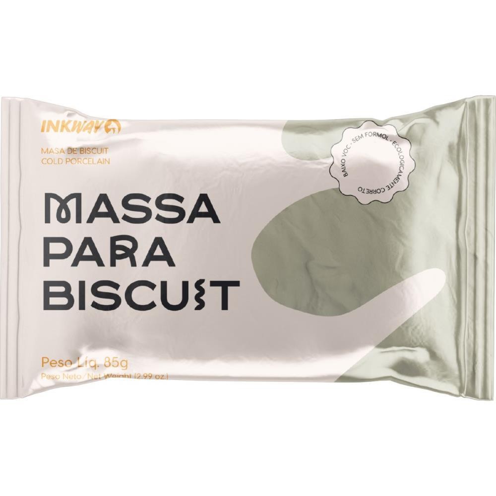 Massa de Porcelana Fria Biscuit 85G Natural CX C/10 INK WAY | Shopee Brasil