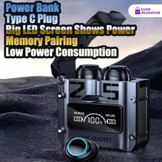 9D Stereo Sports Earbuds LED Microphoe TWS M25 Fone De Ouvido Sem Fio Novo Bluetooth 5.3 À Prova D