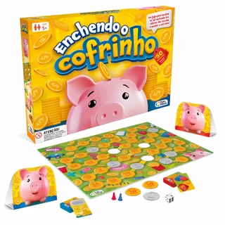 Jogo de Tabuleiro Infantil Enchendo o Cofrinho Pais & Filhos