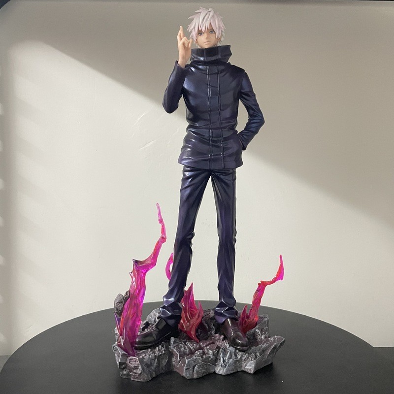 Figura De Ação Em Pvc De 33 Cm Lx Jujutsu Kaisen Gojo Satoru Com 2