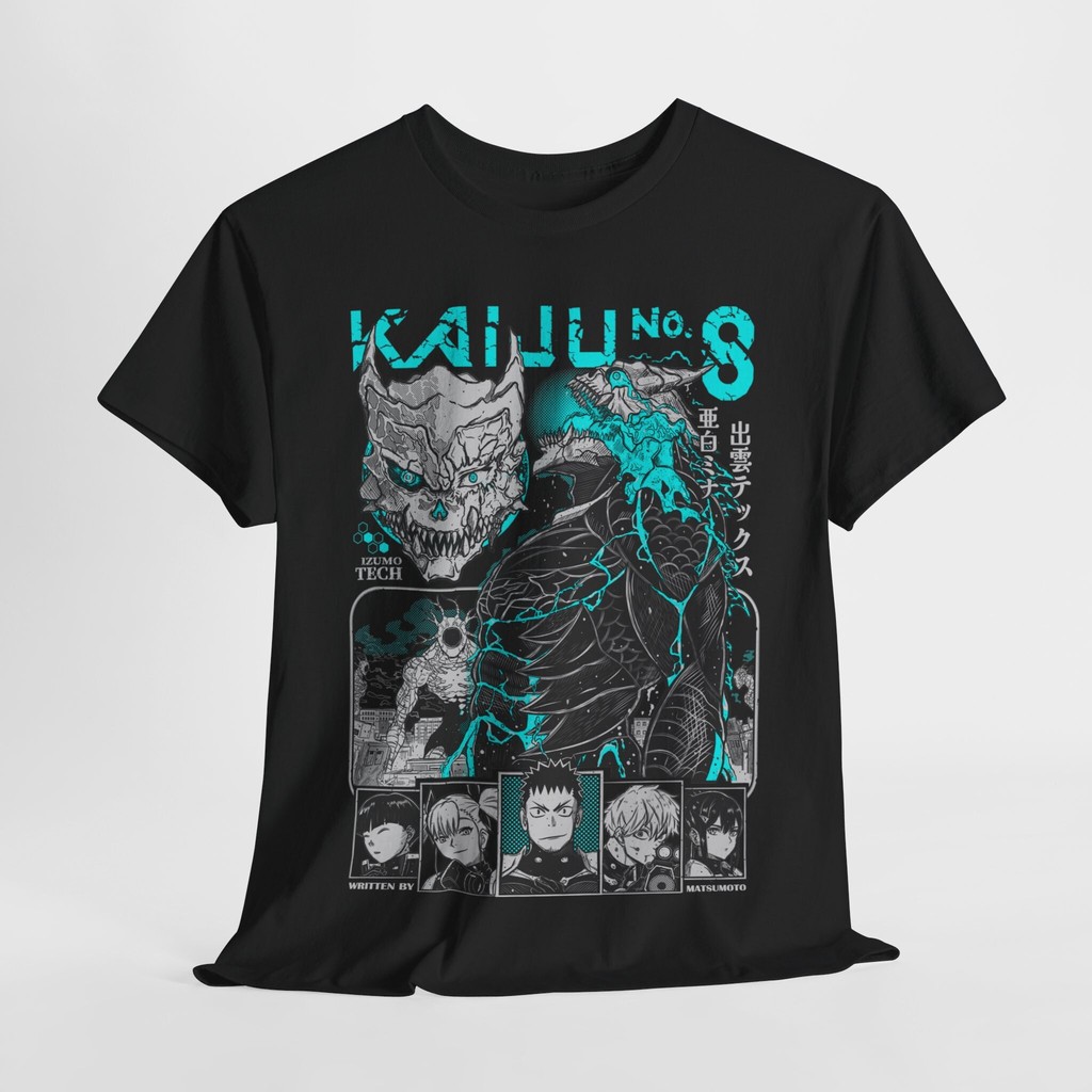 Camiseta NORNS "Kaijuu No. 8" Manga Inspiration 100% Algodão Unisex