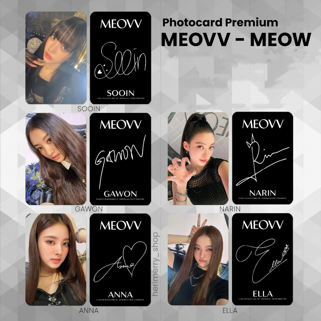 Álbum Kpop Idol MEOVV Transmissão MEOW Photocards | Shopee Brasil