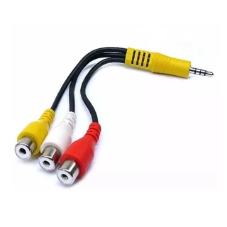 Cabo Adaptador P Tv Led Lg Samsung P2 P3 X Av Rca Composto