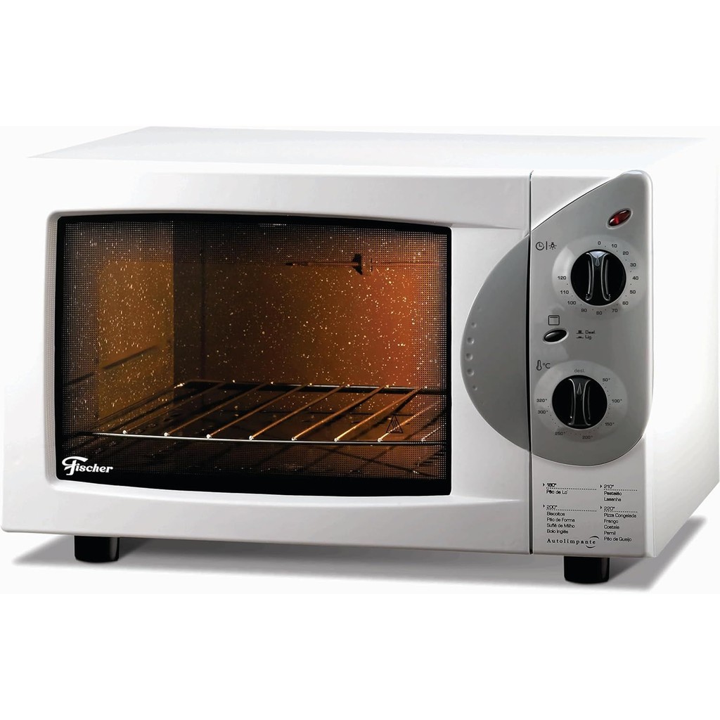 Forno Eletrico Fischer 44L Grill Bancada 220V Forno de Mesa 
