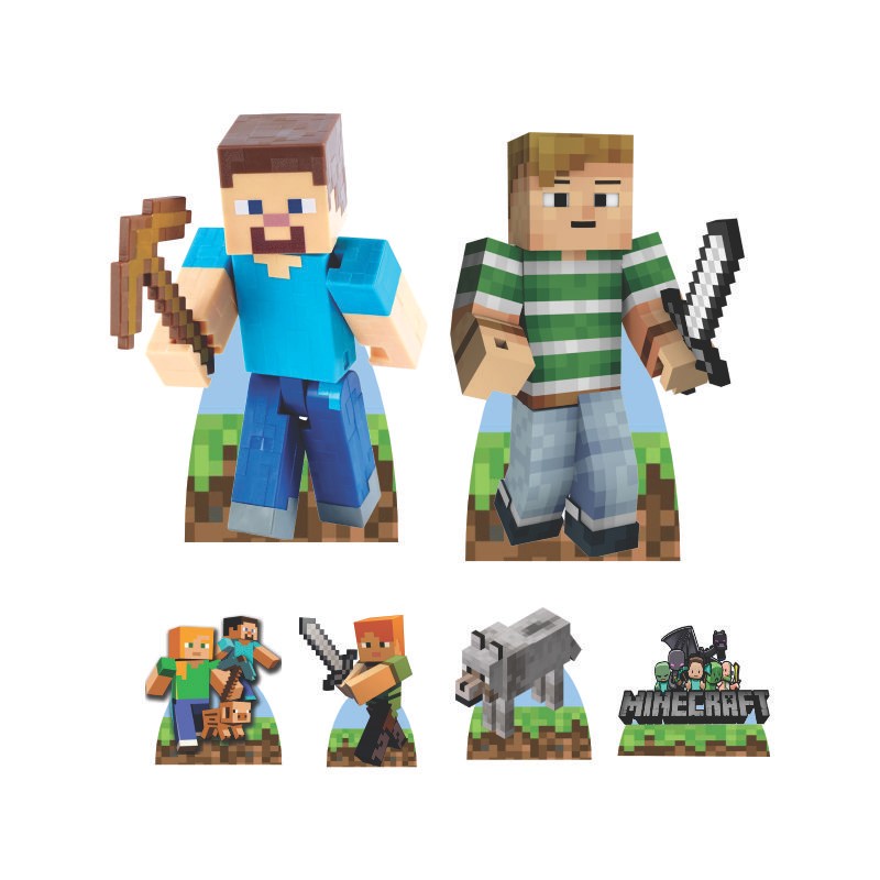 KIT DE DISPLAY EM MDF MINECRAFT | Shopee Brasil
