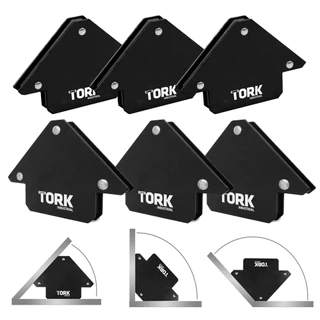 Kit 6 Esquadro Magnético Soldador Capacidade 12Kg EM-9012 Super Tork 45 90 e 135 graus