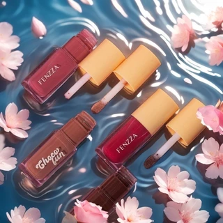 FENZZA LIP TINT CHOCO FUN GLOSS LABIAL GANACHE AU LAIT FLAN FONDUE The new listing em Oferta na Shopee