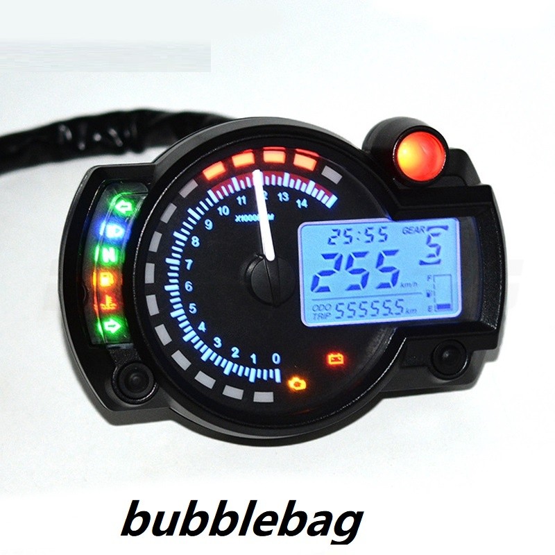 Painel Digital Universal Moto LCD Com Fundo Ajustável Digital Para Motocicleta/Velocímetro/Odômetro/Motor