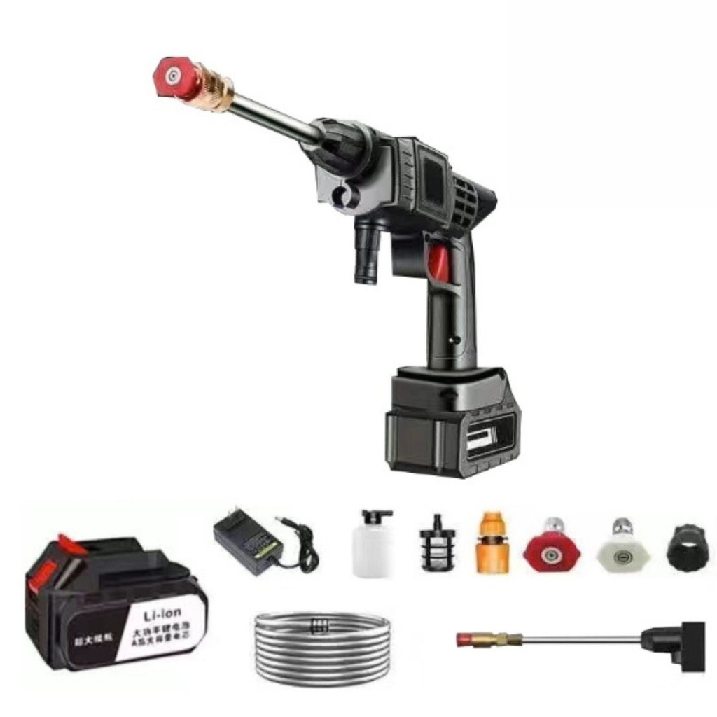 Lavadora De Alta Pressao Recarregavel Para Carros E Jardins Linha Premium