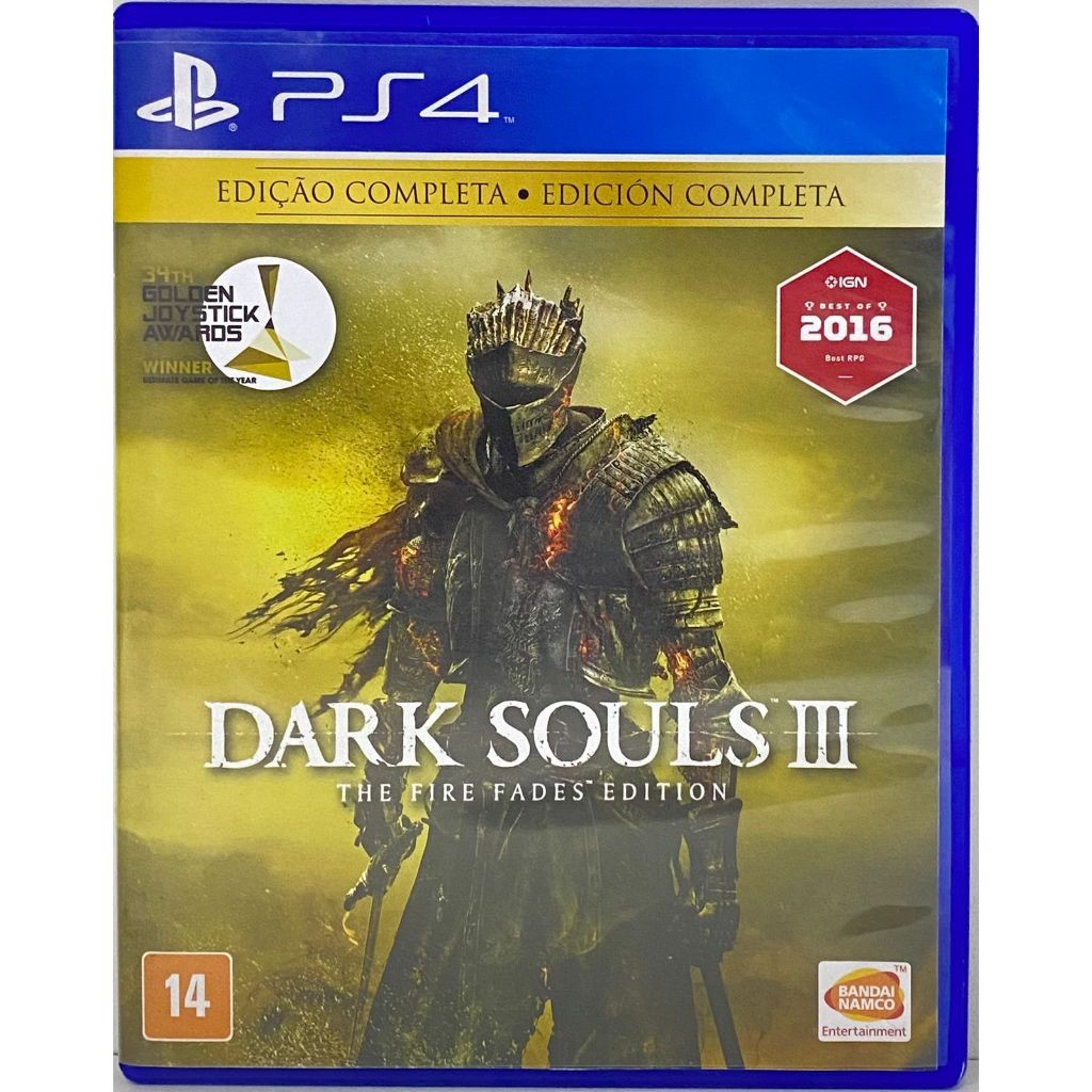 Dark Souls 3 (The fire fades edition) - PS4 - Original | Shopee Brasil