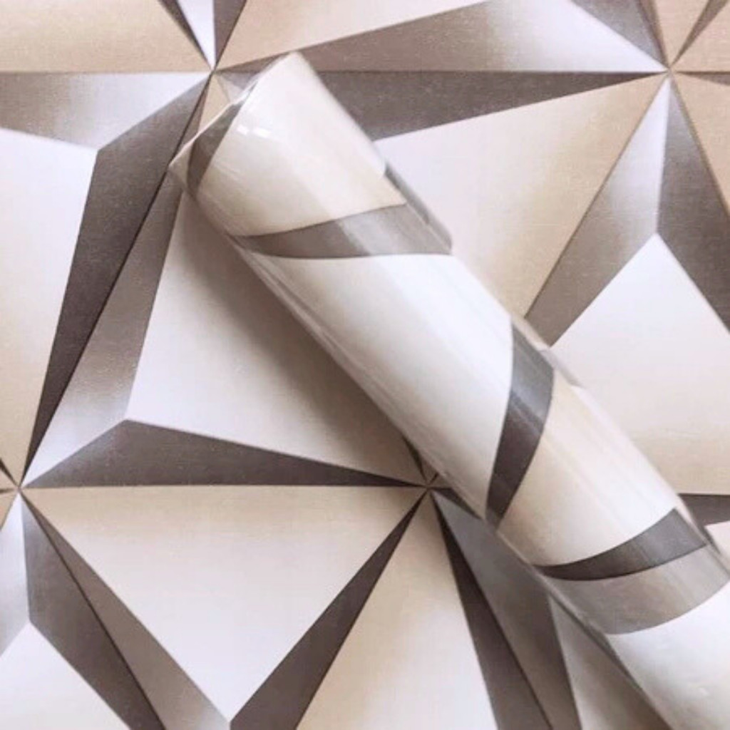 10 Metros Papel de Parede Geométrico Para Decoração Sala, Quarto ...