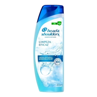 Shampoo Head&Shoulders Anti-Caspa Limpeza Eficaz 200ml em Oferta na Shopee