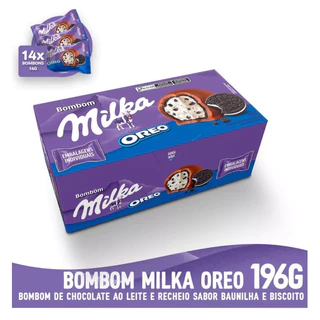 Bombom Milka Oreo Com 14 Unidades De 14g