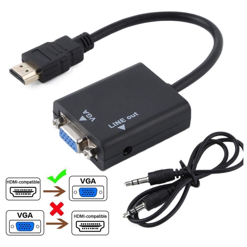 Adaptador Hdmi Para Vga Hd Conversion Cable | Shopee Brasil