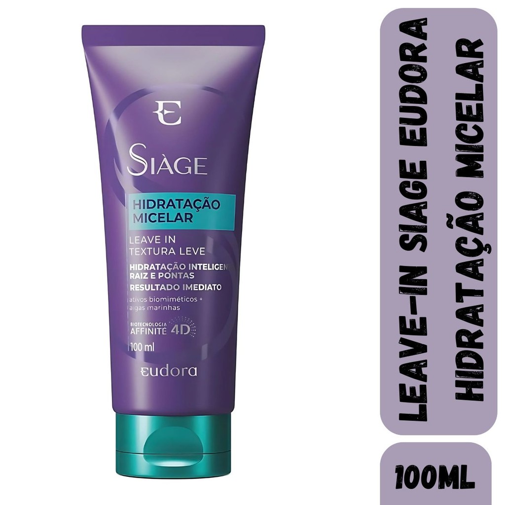 Eudora Siàge Hidratação Micelar Leave-in 100ml | Shopee Brasil