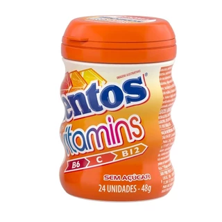 Chiclete Mentos Gum Vitaminis Citrus Garrafa - Caixa com 6 Unidades em Oferta na Shopee
