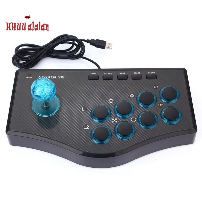 🌟Controlador De Jogo Com Fio Rocker USB Arcade Joystick USBF Vara Para Computador PC Gamepad Console De Jogos