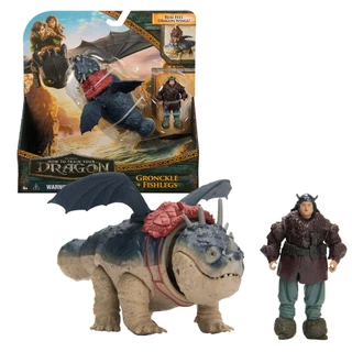 Boneco Como Treinar O Seu Dragão Gronckle & Fishlegs / Perna de Peixe 4465 - Sunny