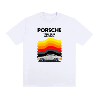 Camiseta Streetwear 100% Algodão Porsche Carro