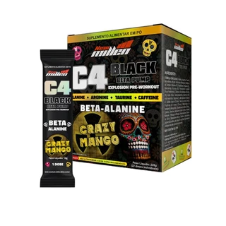 C4 Black Beta Pump Cx C/22 Sachês - New Millen