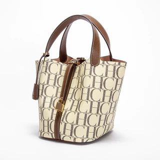 Bolsa De Cesta Feminina 2025 Nova Sacola Marrom De Compras De Grande Capacidade