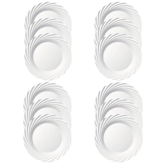 Conjunto de Pratos Rasos Nadir Opaline Jasmim 12 peças em Oferta na Shopee