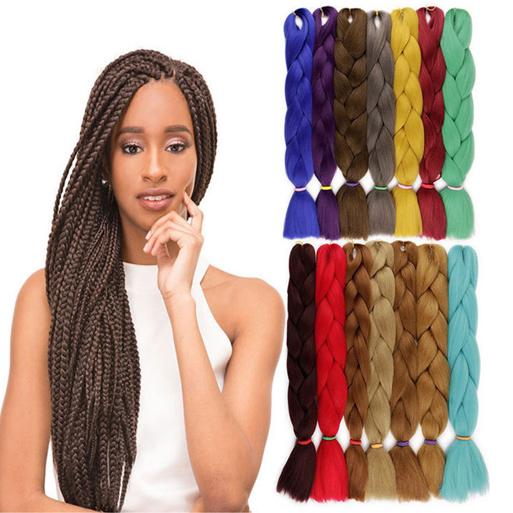 Jumbo Trança De Fibra De Cabelo Dreadlocks Peruca Tranças Falso Para ...