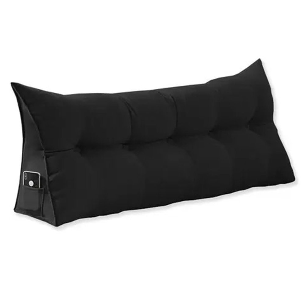 Almofada Cabeceira Ana Cama King Cm Suede Preto Ms Decor Shopee Brasil