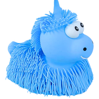 Boneco Unicórnio Estica e Aperta brinquedo Anti Stress C/ Luz Azul - Castela