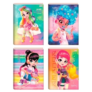 Caderno Costurado Jandaia Universitário Capa Dura Petit Poa 80 Folhas Embalagem com 5 Unidades em Oferta na Shopee