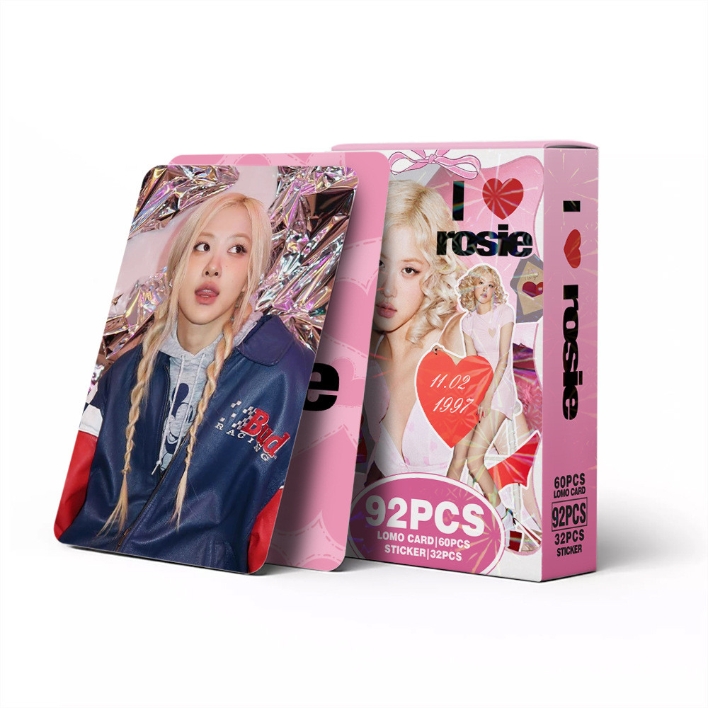 KPOP 92 Unidades/Caixa BLACKPINK ROSE SOLO Photocards ROSIE LOMO