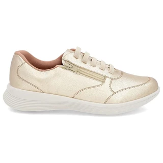 Tênis Casual F. Couro Legítimo Calce Fácil Usaflex UC060070 em Oferta na Shopee