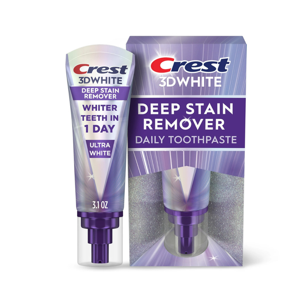 Creme Dental Crest Deep Stain Remover 3D white 87g Importado | Shopee ...