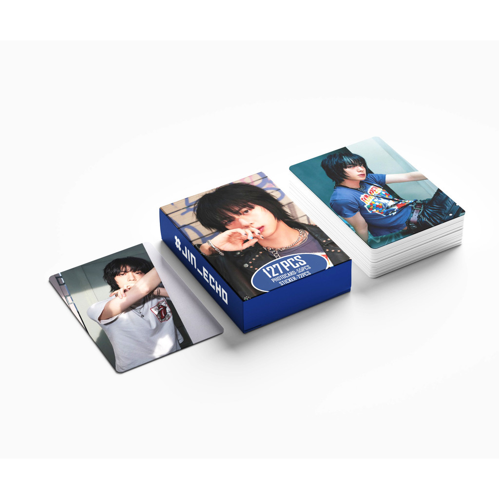 BTS FCトレカ KPOP 127/Caixa BTS SOLO JIN Echo Photocards Laranja LOMO Cartão De
