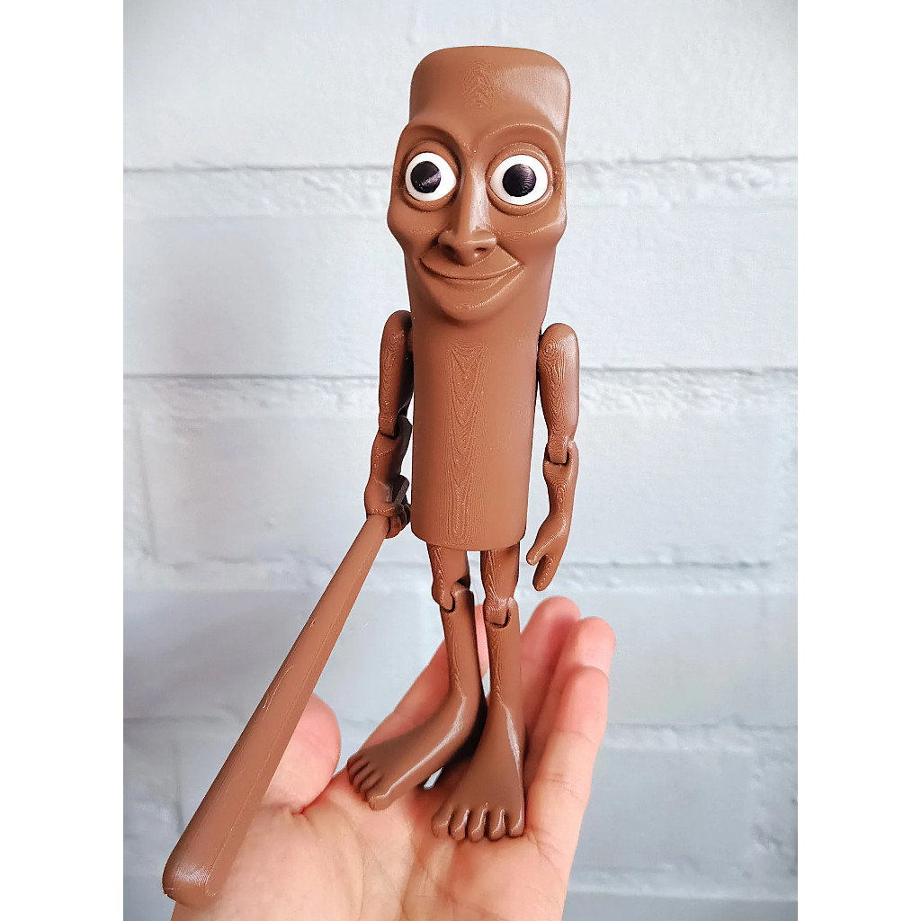 Tung TungTung Sahur Brinquedo Divertido Boneco 3D Articulado Alta 