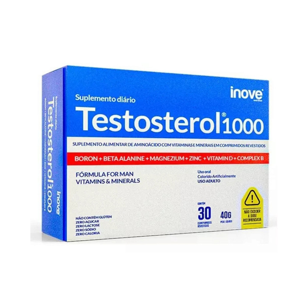 Testosterol 1000 Man 30 comprimidos - Inove Nutrition | Shopee Brasil