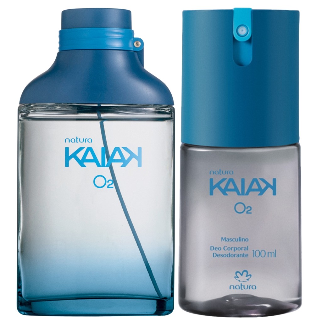 KIT Natura Kaiak O2 Masculino Perfume Deo Colônia 100mL + Desodorante ...