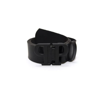 Cinto Masculino em Couro Moderno Luxo Fivela Preta