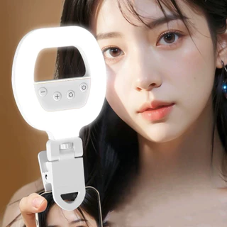Selfie Ring Light Clip-On Phone Mirror 3 modos 3 níveis de brilho 90° Substituição portátil marisa