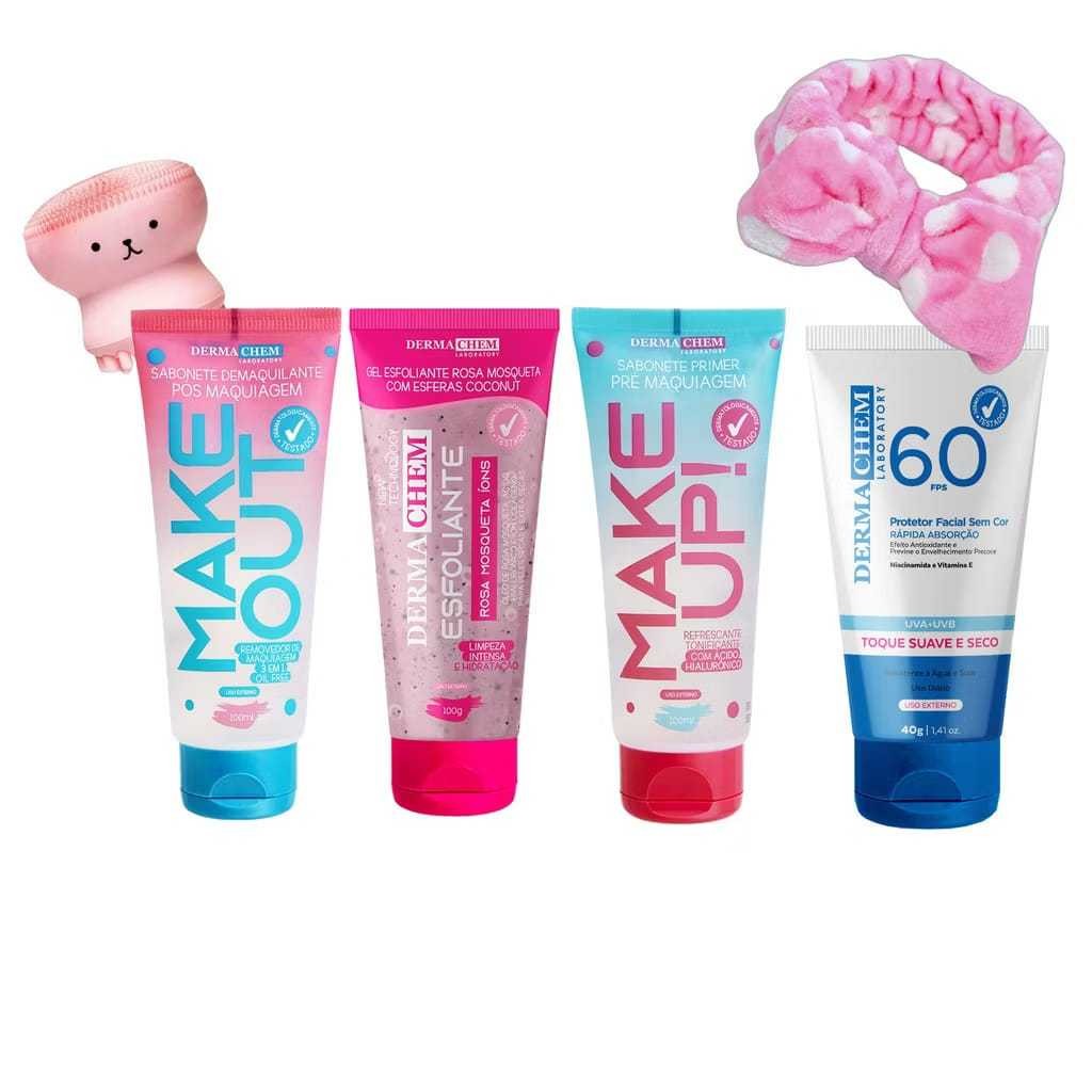 Kit Skin Care Infantil Rosa Mosqueta Limpeza e Proteção | Shopee Brasil
