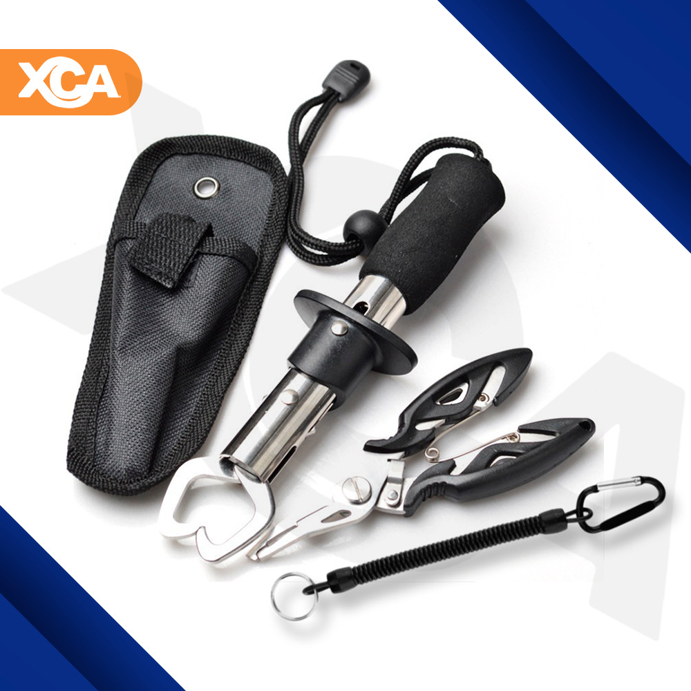Alicate De Pesca Conjunto Completo Ferramenta Multifunional Cotenção Bico Curvo Tira Labios Peixe