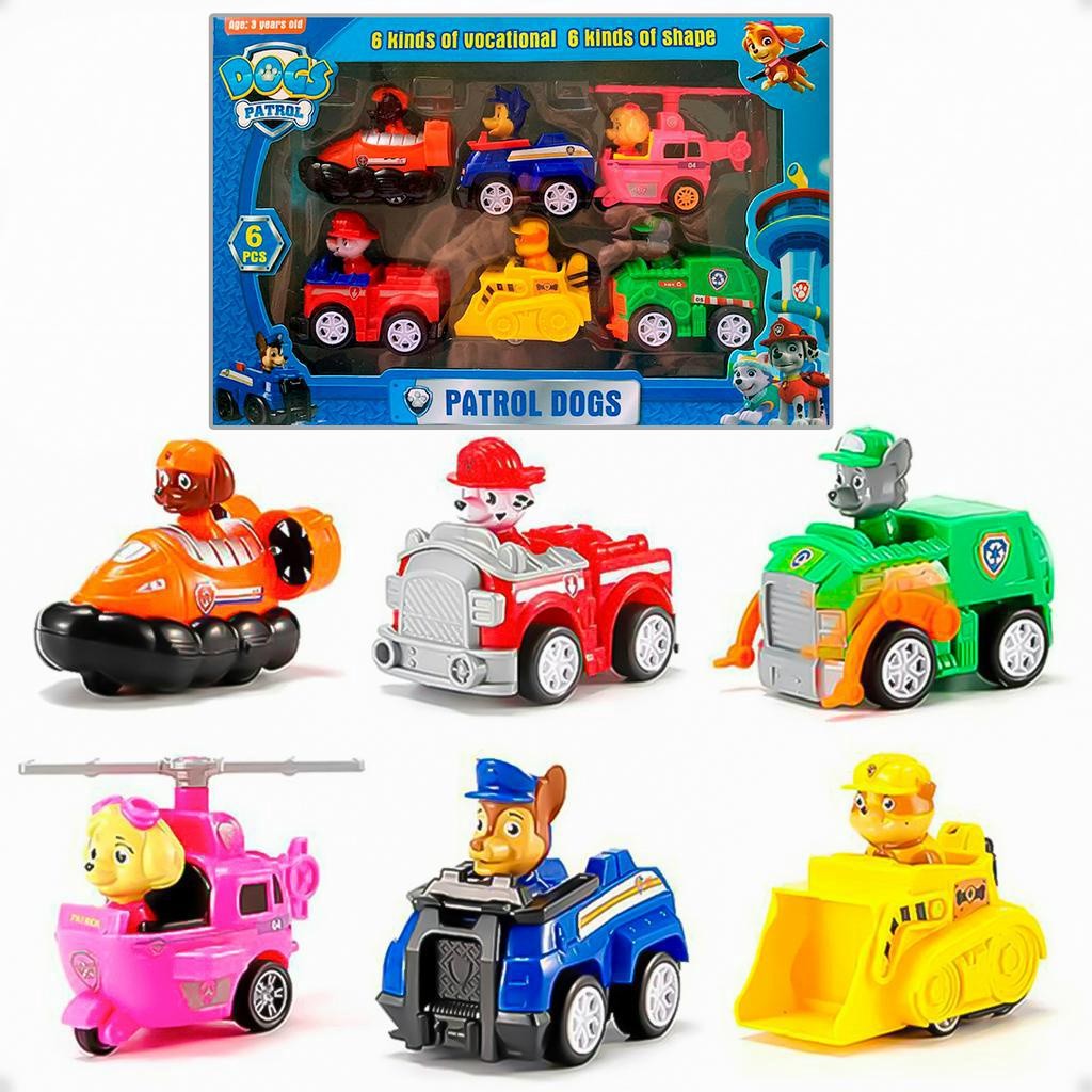 Patrulha Canina 6 e 9 Carrinhos Fricção Brinquedo Infantil | Shopee Brasil