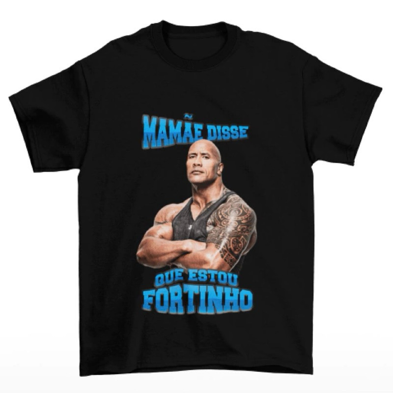 Camiseta Mamae Disse Que Estou Fortinho Premium | Shopee Brasil