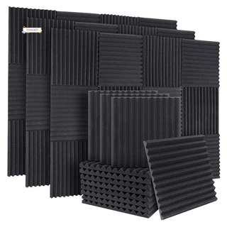 Painéis De Absorção De Som De Espuma Acústica , 50 Peças , Isolamento Acústico , Cunha Para Paredes De Estúdio , Teto , 